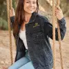 GreenGale Black Denim Jacket (Unisex) - Image 7