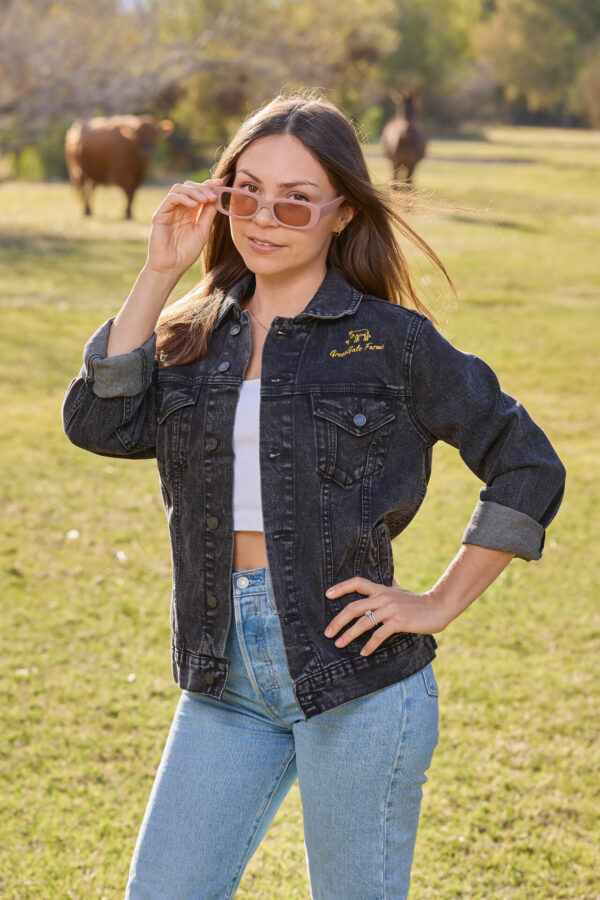 GreenGale Black Denim Jacket (Unisex) - Image 4