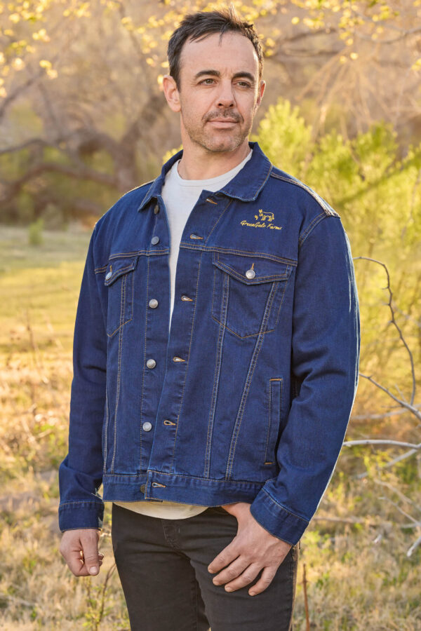 GreenGale Dark Wash Denim Jacket (Unisex) - Image 4