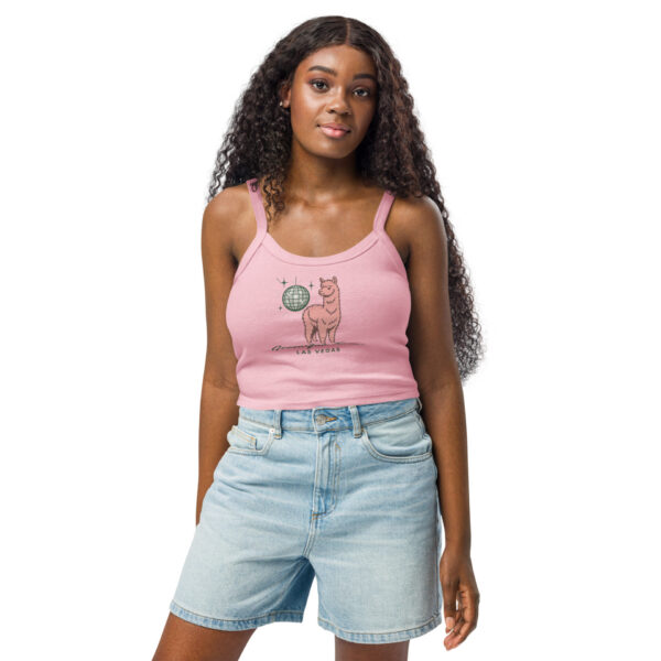 No Prob-llama Disco Crop Tank - Image 2